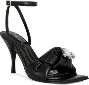 Azalea Wang Jiselle Ankle Strap Sandal in Black at Nordstrom Rack, Size 11
