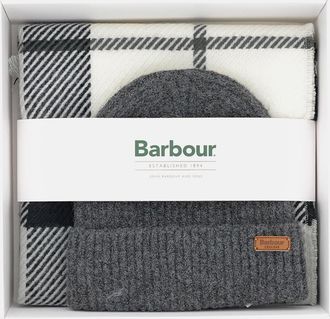 Barbour Set Regalo Cappello E Sciarpa