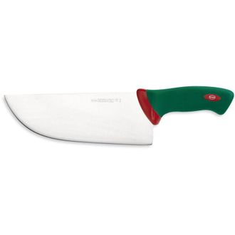Sanelli Sanelli Premana Professional Coltello Mezzo Colpo, Acciaio Inossidabile, Verde/Rosso, 42.5x3.0x10.5 cm