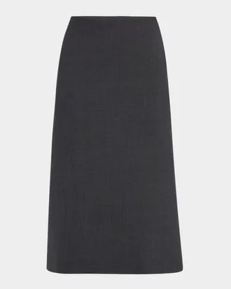 Fabiana Filippi Seamed A-Line Midi Skirt