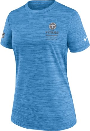 Nike Tennessee Titans Sideline Velocity Nike Womens Dri-FIT NFL T-Shirt in Blue | 03EY4AI9V-7VD