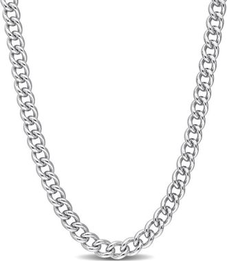 Amour 6.5mm Curb Link Chain Necklace In Sterling Silver, 24 In
