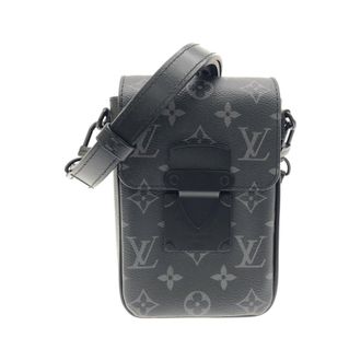 Louis Vuitton Black Coated Canvas Shoulder Bag (Pre-Owned)