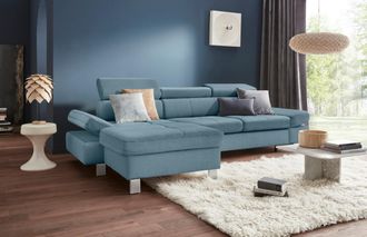 Exxpo Sofa Fashion Ecksofa »Fiji, hochwertige Detailverarbeitung im Sitz und Rücken, L-Form« bequem durch Kopf- und Armteilverstellung, wahlweise mit Bettfunktion