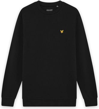 Lyle & Scott Hoodies & sweatvesten, Heren, Zwart, XL, Katoen, Sports Loopback Crew Neck