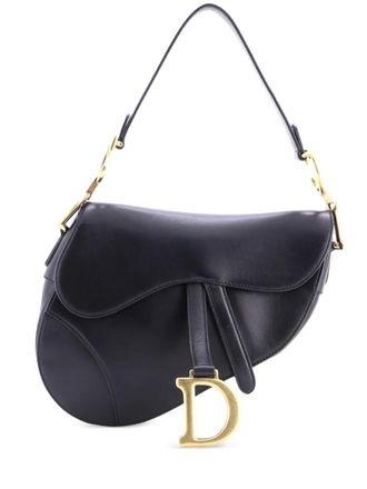 Dior Saddle Handbag Leather Medium shoulder bag - women - Calf Leather - One Size - Black