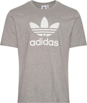 adidas Mens adidas Originals Trefoil T-Shirt - Medium Grey Heather/White Size XXL