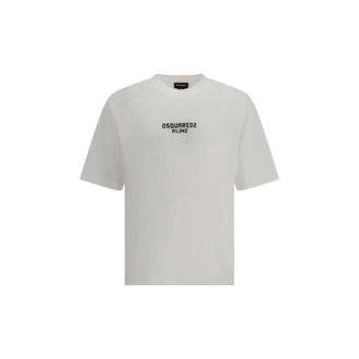 Dsquared2 Dsquared&sup2; Witte Katoenen T-Shirt
