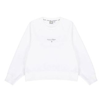 New Balance (WMNS) New Balance Casual Sports Alphabet Printing Pullover Round Neck White Hoodie 5CC13022-WT