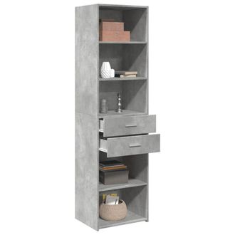 Berkfield Home Highboard Concrete Grey 50x42.5x185 cm Engineered Wood