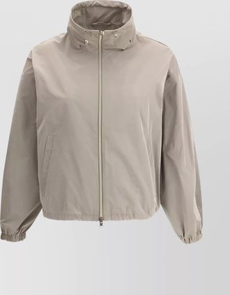 Herno functional waterproof jacket with adjustable collar