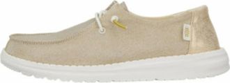 Hey Dude Gouden Dames Mocassins Comfortabel Ontwerp - Dames - Veterschoenen - Geel - 36 EU - Leer - Schoenen