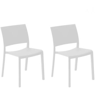 Resol Fiona Set 2 Silla Interior, Exterior Blanco