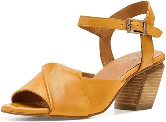 Miz Mooz Attie Heeled Sandals Womens Sandals Ochre : EU 42 (US Womens 10.5-11) B - Medium, Leather