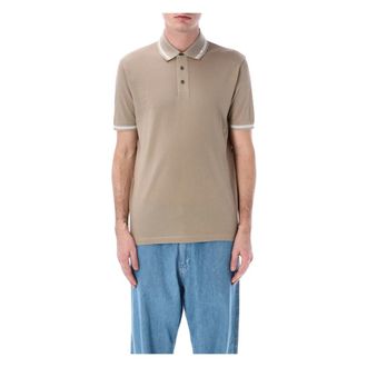 Emporio Armani Heren, Tops, Beige, Maat: L Piqu&eacute;