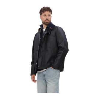 Barbour Heren Jassen Icons Transport Wax - Heren - Jassen - Blauw - Maat: XL