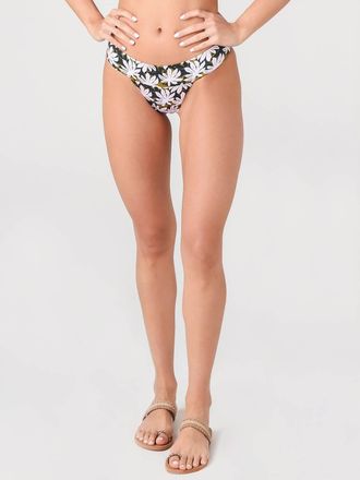 Alexandra Miro The Tanga Pant Bikini Bottom In Print D Small Pink Palm