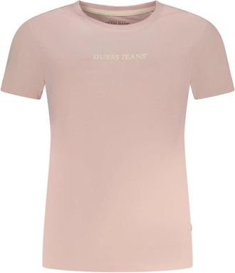 Guess T-shirt met korte mouwen - Dames - T-shirts - Roze - XL - Katoen - Tops
