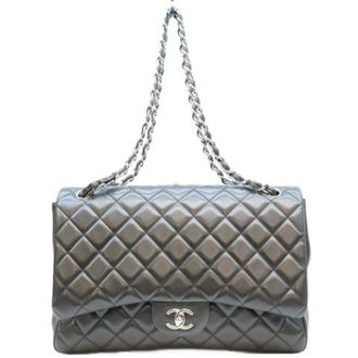 Chanel Pre-owned Vintage Shoulder Bag - Dames - Pre-owned - Grijs - Maat: ONE Size Leer
