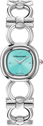 Ferragamo Orologio Double Gancini 25mm - Blu