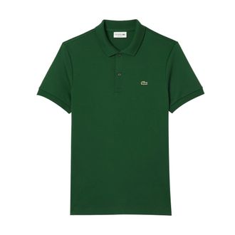 Lacoste Polo Shirts, male, Green, Size: 2XL Regular Fit Cotton Pima Polo Shirt