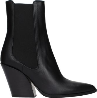 Jimmy Choo London Black Leather Ankle Womens Boots