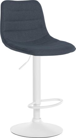 Clp Taburete de bar regulable y giratorio en Tela Gris oscuro