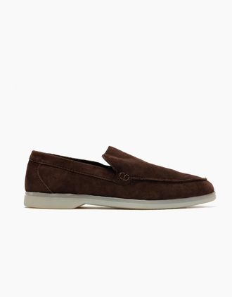 Hudson Mens SYDNEE MENS BROWN SUEDE LOAFER - Size: 10
