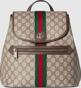 Gucci Ophidia Medium Backpack, Beige, GG Canvas