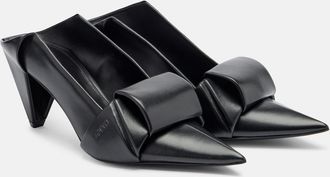 Loewe Origami leather mules