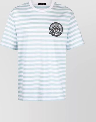 Versace striped cotton short-sleeve t-shirt