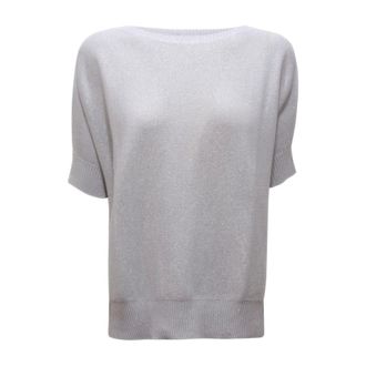 D.exterior Round-neck Knitwear, female, Gray, Size: M 60265 Vanise Lux Over M/M