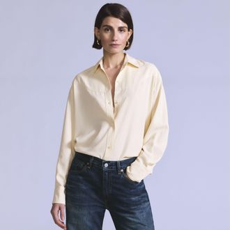 Levi's Silk Rider Shirt - Womens - XS - White