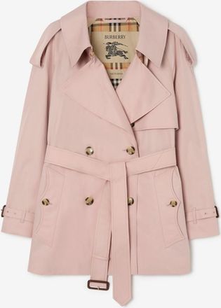 Burberry Short Tropical Gabardine Fitzrovia Trench Coat