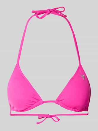 Guess Bikini-Oberteil mit Strasssteinbesatz Modell Violet in Pink, Gr&ouml;&szlig;e XL