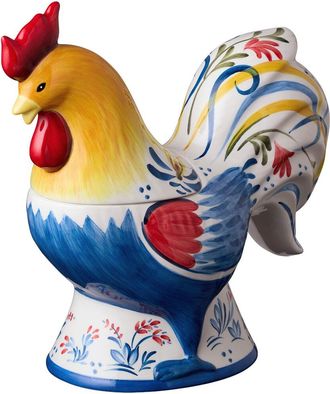 Certified International French Rooster 3D Cookie Jar