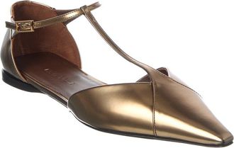 Max Mara Leather Flat