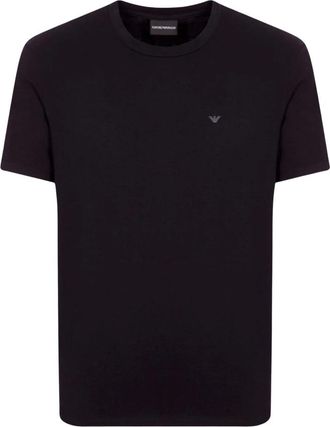 Armani Essenti&euml;le katoenen stretch T-shirt - Heren - T-shirts - Blauw - XL - Katoen - Tops