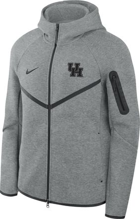 Nike Houston Cougars Tech Nike Mens Basketball Fleece Full-Zip Hoodie in Grey | ZM05L4E101UNHO-DGH