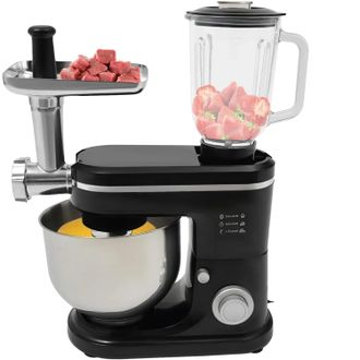 OEM Procesador De Alimentos Multifuncional, 1500 Vatios, Capacidad Del Recipiente De 6 Litros, Exprimidor De 1,5 Litros, 6 Velocidades, Acero Inoxidable