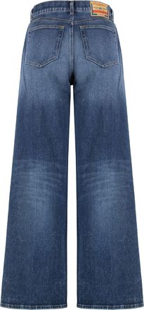 Diesel Womens 1978 D-Akemi High-Rise Flared Jeans Denim Cotton