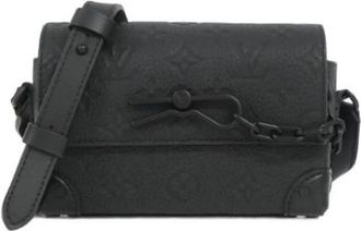 Louis Vuitton Pre-owned Vintage Leren Crossbodytas - Dames - Vintage Schoudertas - Zwart - ONE Size - Leer - Vintage