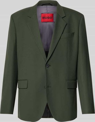 HUGO BOSS Regular Fit Sakko mit Viskose-Anteil in Dunkelgruen, Größe 46