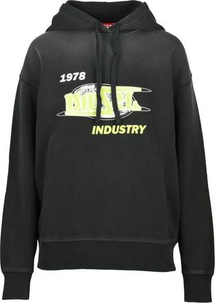 Diesel Womens Cropped Sweatshirt - Black