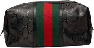 Gucci Pre-owned Pouch - Dames - Vintage Clutch - Zwart - ONE Size - Leer - Vintage