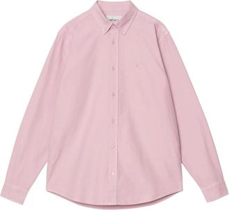 Carhartt Work in Progress L/S Bolton Shirt - Heren - Casual Overhemden - Roze - XL - Katoen - Overhemden