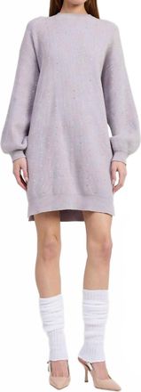 En Saison Sequin Knit Mini Dress In Grey