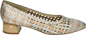 Brunate Schoenen, Dames, Veelkleurig, 39 EU, Leer, Bronzen Pumps met Leren Zool