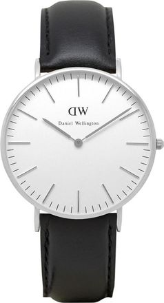 Daniel Wellington Womens DW00100053 Ladies Classic Sheffield 36mm Silver Watch - Black - One Size