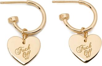 Stolen Girlfriends Club warm welcome heart earrings - Gold